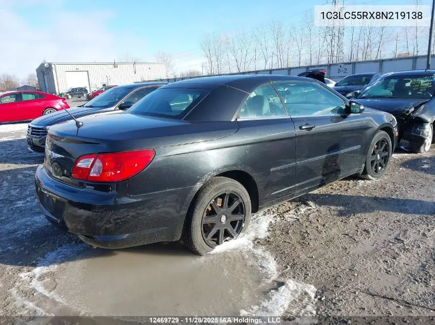 1C3LC55RX8N219138 2008 Chrysler Sebring Touring