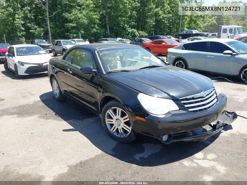 2008 Chrysler Sebring Limited VIN: 1C3LC65MX8N124721 Lot: 45225498