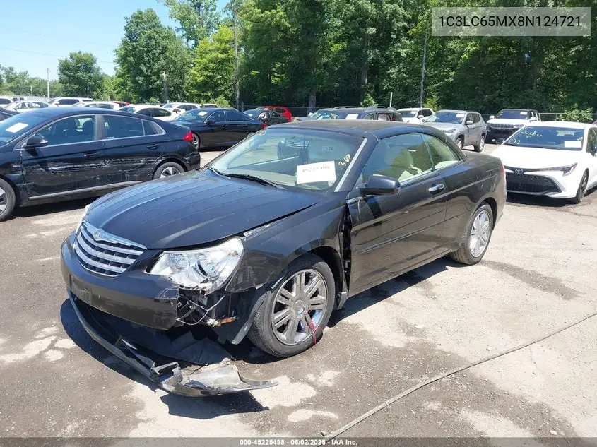 2008 Chrysler Sebring Limited VIN: 1C3LC65MX8N124721 Lot: 45225498