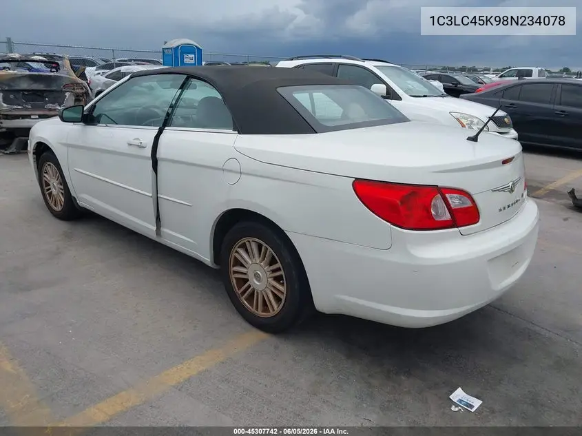 2008 Chrysler Sebring Lx VIN: 1C3LC45K98N234078 Lot: 45307742