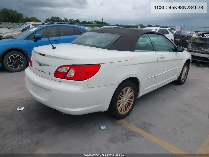 2008 Chrysler Sebring Lx VIN: 1C3LC45K98N234078 Lot: 45307742