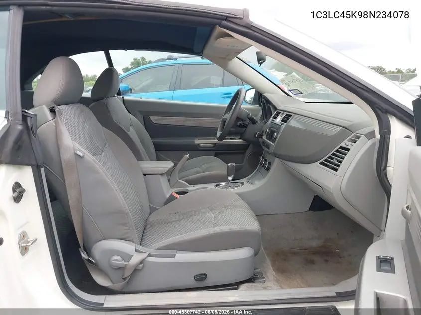 2008 Chrysler Sebring Lx VIN: 1C3LC45K98N234078 Lot: 45307742