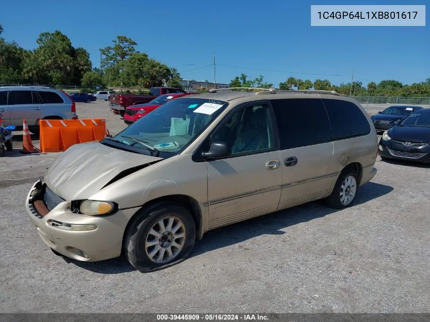 1999 Chrysler Town & Country Limited VIN: 1C4GP64L1XB801617 Lot: 39445909