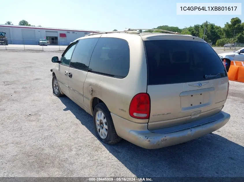 1999 Chrysler Town & Country Limited VIN: 1C4GP64L1XB801617 Lot: 39445909