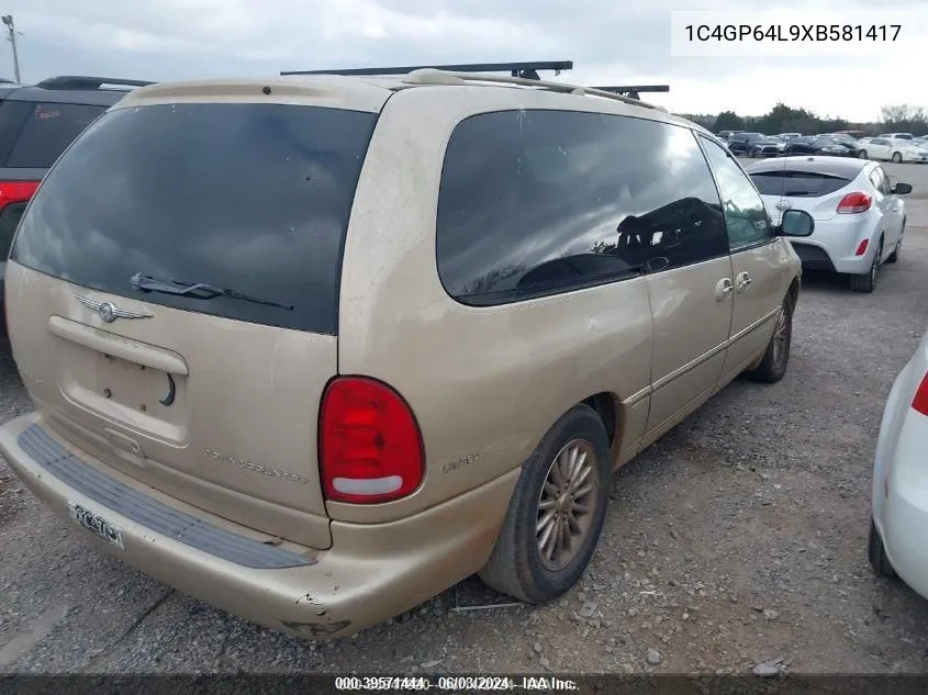 1C4GP64L9XB581417 1999 Chrysler Town & Country Limited