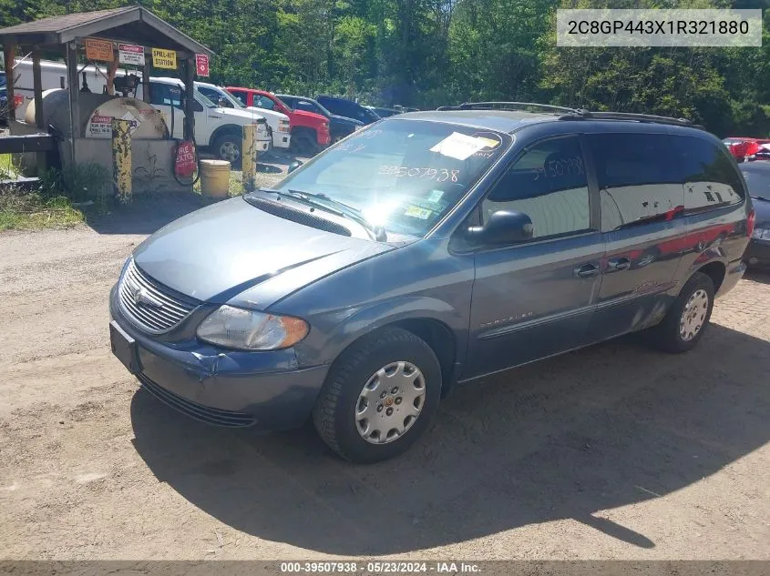 2001 Chrysler Town & Country Lx VIN: 2C8GP443X1R321880 Lot: 39507938