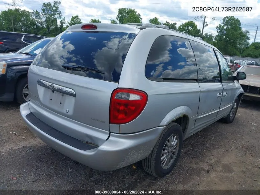 2C8GP64L73R262687 2003 Chrysler Town & Country Limited