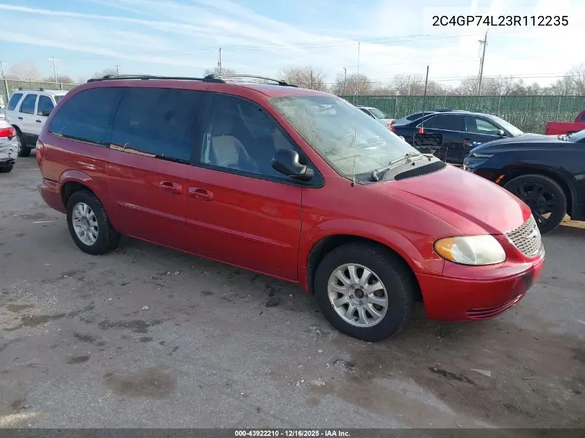2C4GP74L23R112235 2003 Chrysler Town & Country Ex
