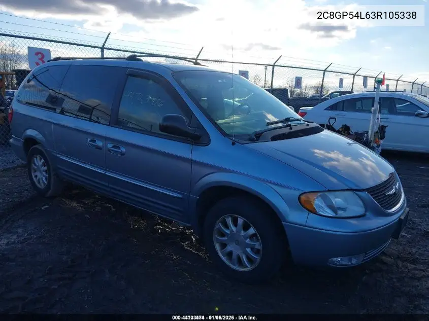 2C8GP54L63R105338 2003 Chrysler Town & Country Lxi