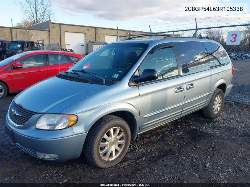 2C8GP54L63R105338 2003 Chrysler Town & Country Lxi