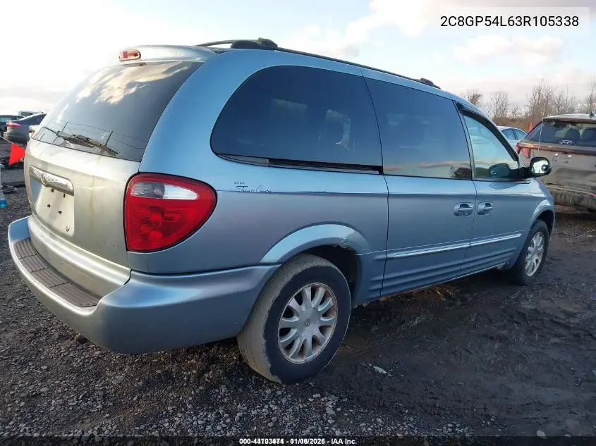 2C8GP54L63R105338 2003 Chrysler Town & Country Lxi
