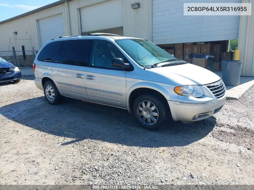 2C8GP64LX5R316955 2005 Chrysler Town & Country Limited