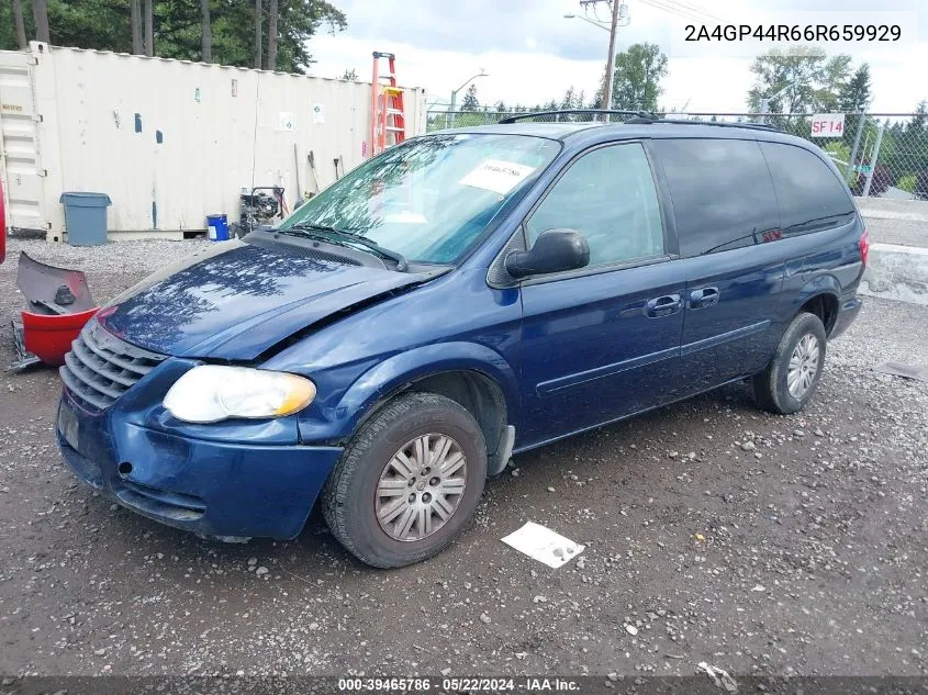 2006 Chrysler Town & Country Lx VIN: 2A4GP44R66R659929 Lot: 39465786