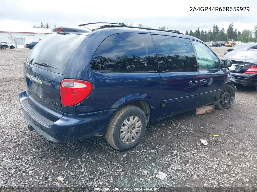 2006 Chrysler Town & Country Lx VIN: 2A4GP44R66R659929 Lot: 39465786