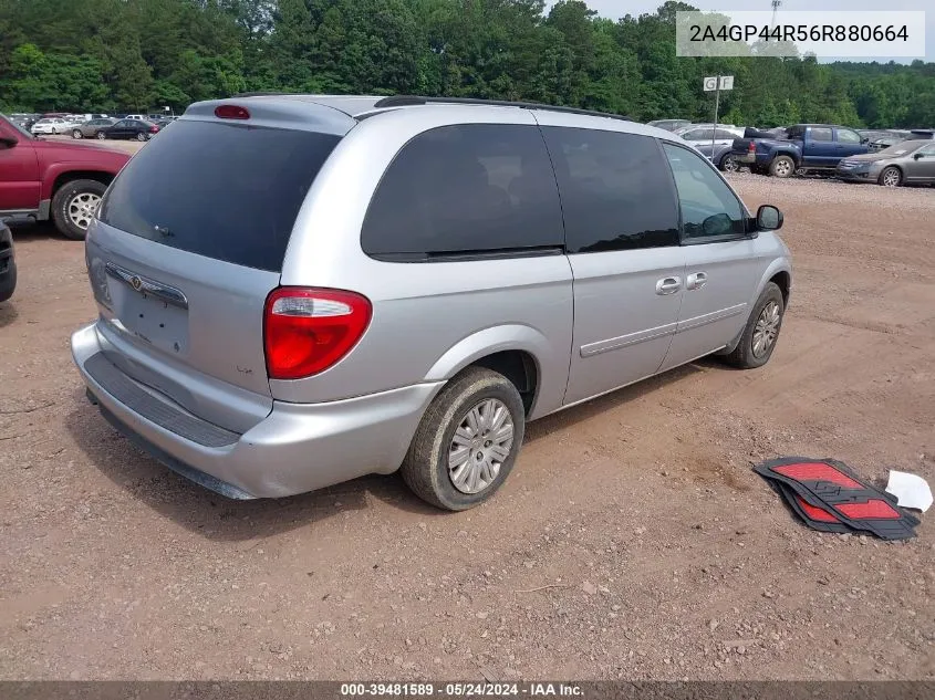 2006 Chrysler Town & Country Lx VIN: 2A4GP44R56R880664 Lot: 39481589