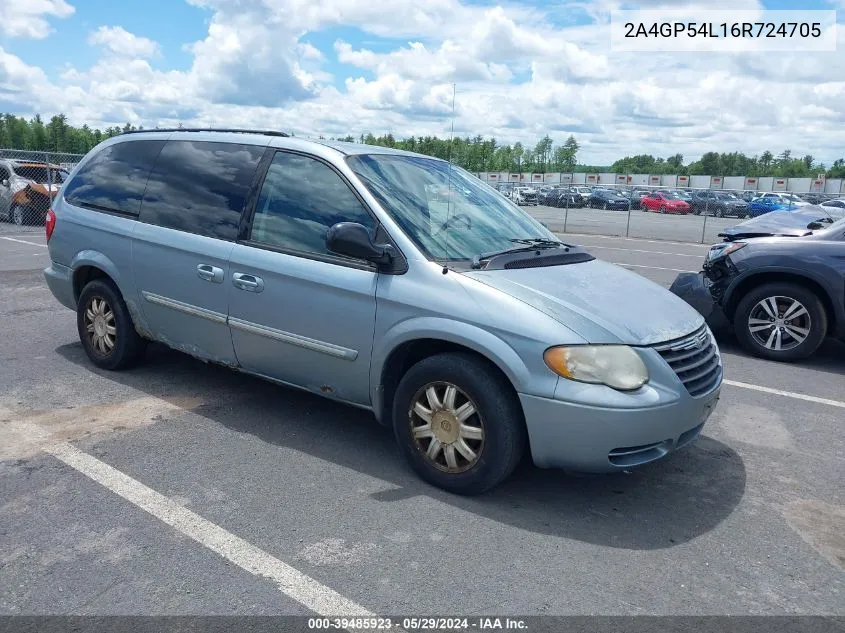 2006 Chrysler Town & Country Touring VIN: 2A4GP54L16R724705 Lot: 39485923