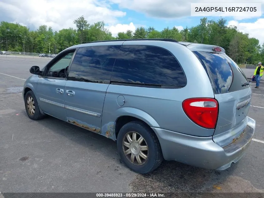 2006 Chrysler Town & Country Touring VIN: 2A4GP54L16R724705 Lot: 39485923