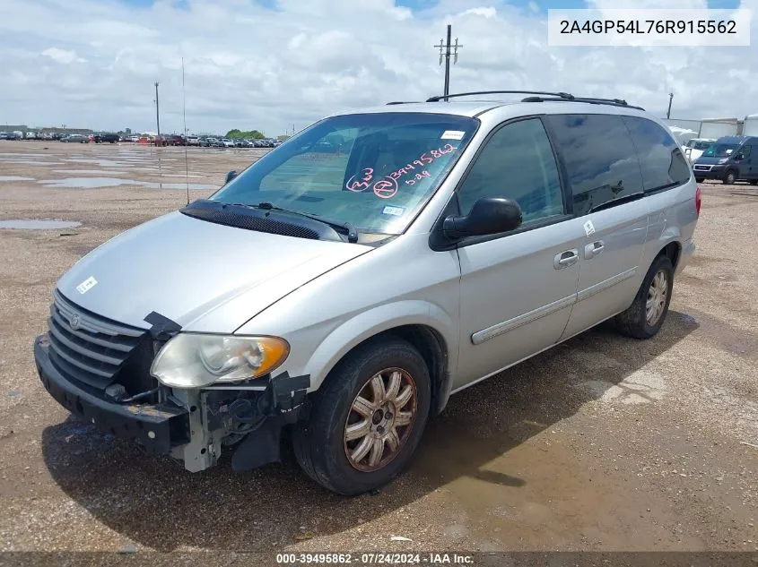 2006 Chrysler Town & Country Touring VIN: 2A4GP54L76R915562 Lot: 39495862