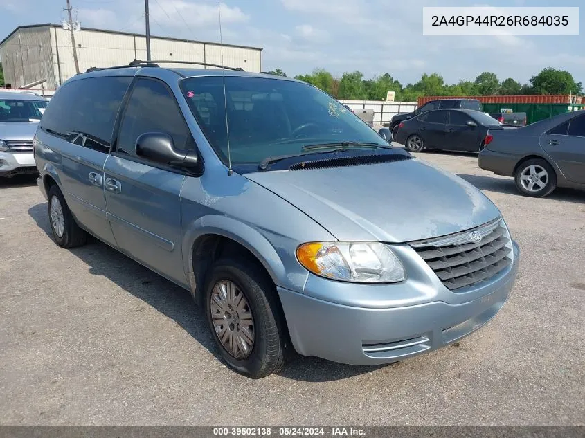 2006 Chrysler Town & Country Lx VIN: 2A4GP44R26R684035 Lot: 39502138