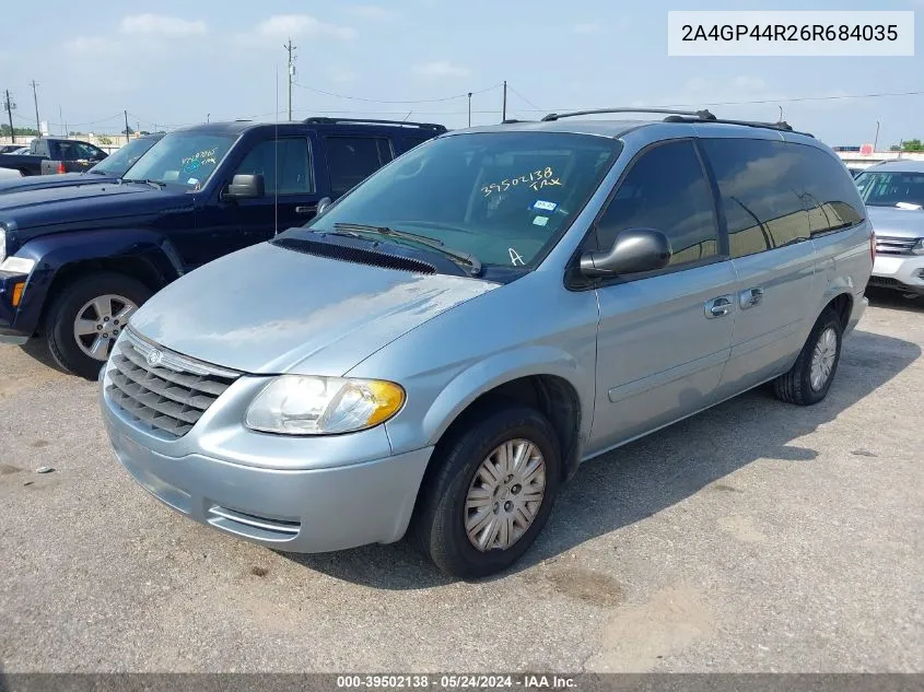 2006 Chrysler Town & Country Lx VIN: 2A4GP44R26R684035 Lot: 39502138