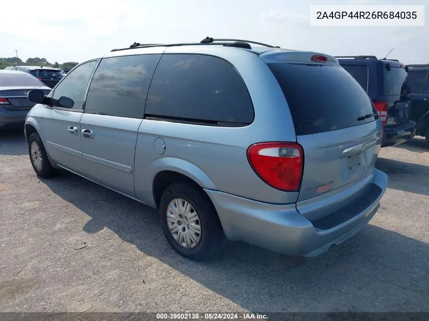 2006 Chrysler Town & Country Lx VIN: 2A4GP44R26R684035 Lot: 39502138