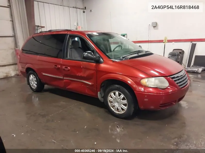 2A4GP54L16R818468 2006 Chrysler Town & Country Touring