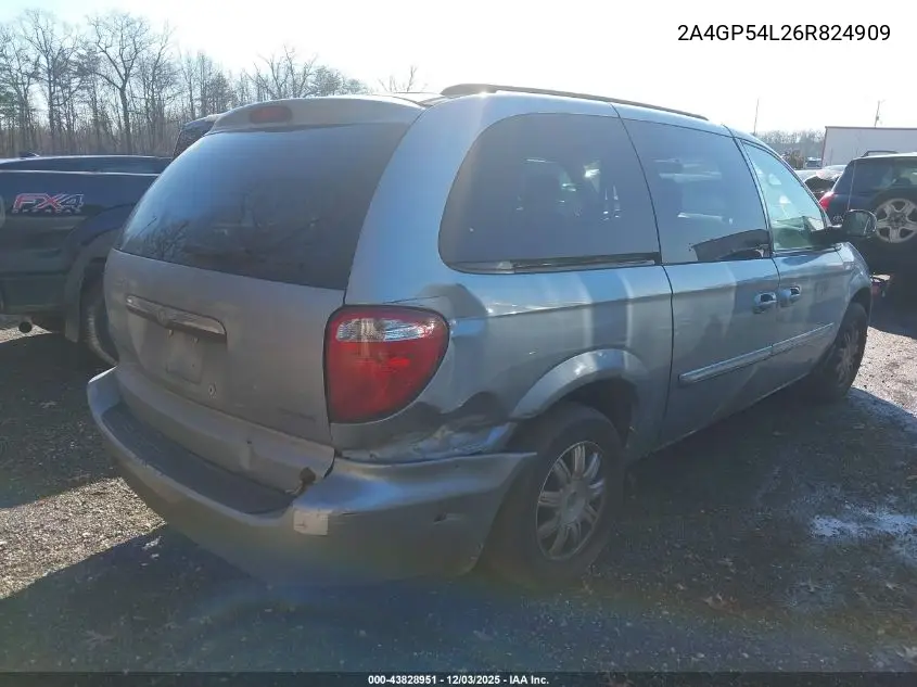 2A4GP54L26R824909 2006 Chrysler Town & Country Touring