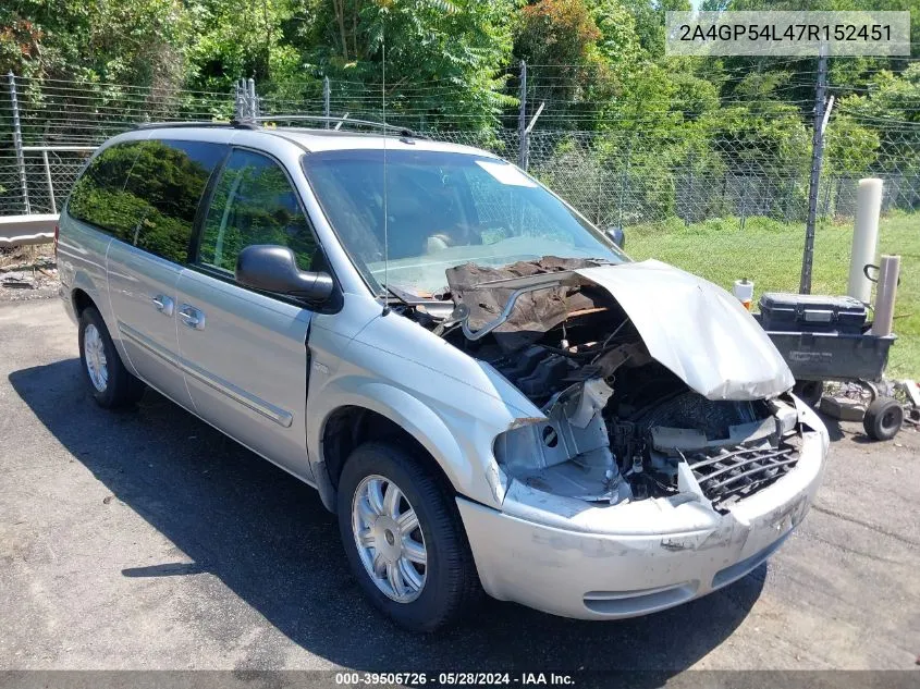 2007 Chrysler Town & Country Touring VIN: 2A4GP54L47R152451 Lot: 39506726