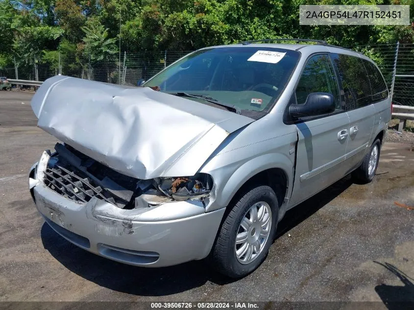 2A4GP54L47R152451 2007 Chrysler Town & Country Touring