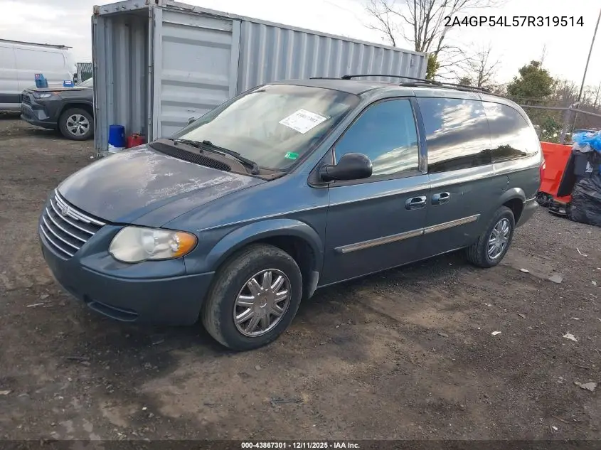 2A4GP54L57R319514 2007 Chrysler Town & Country Touring