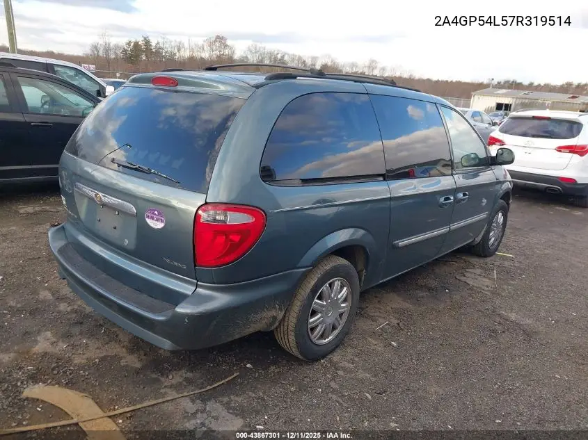 2A4GP54L57R319514 2007 Chrysler Town & Country Touring