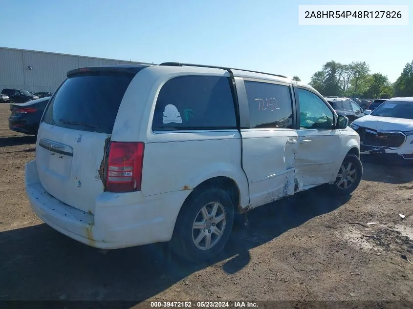 2008 Chrysler Town & Country Touring VIN: 2A8HR54P48R127826 Lot: 39472152