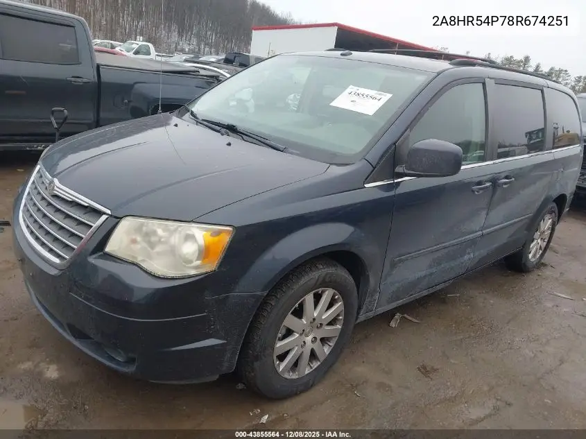 2A8HR54P78R674251 2008 Chrysler Town & Country Touring