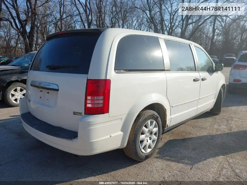 2A8HR44H78R141111 2008 Chrysler Town & Country Lx