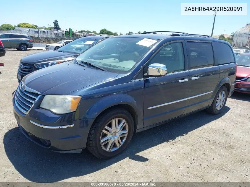 2009 Chrysler Town & Country Limited VIN: 2A8HR64X29R520991 Lot: 39506570