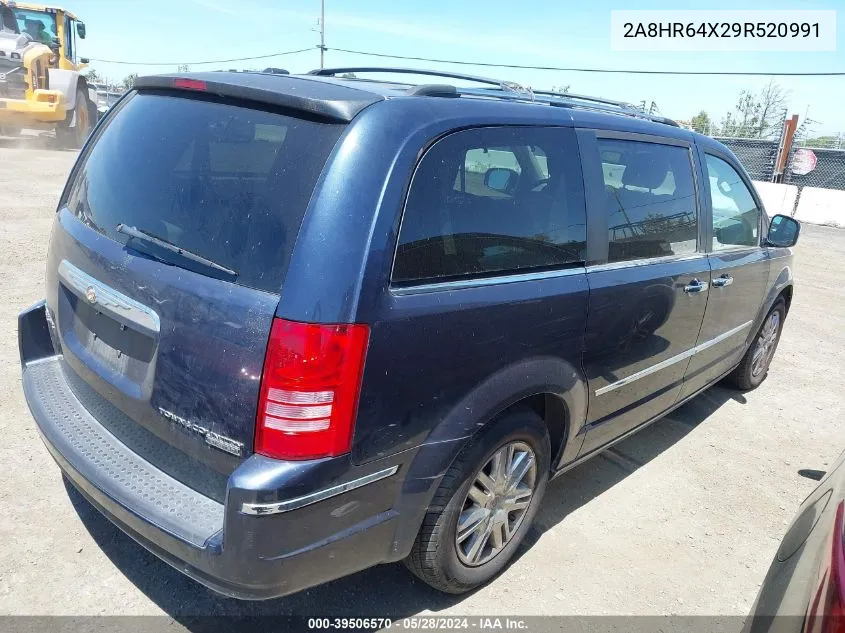 2009 Chrysler Town & Country Limited VIN: 2A8HR64X29R520991 Lot: 39506570