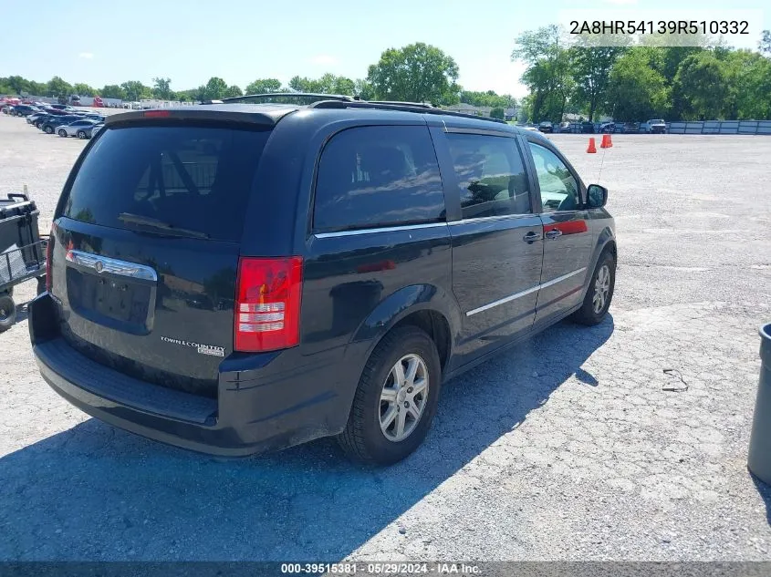 2009 Chrysler Town & Country Touring VIN: 2A8HR54139R510332 Lot: 39515381