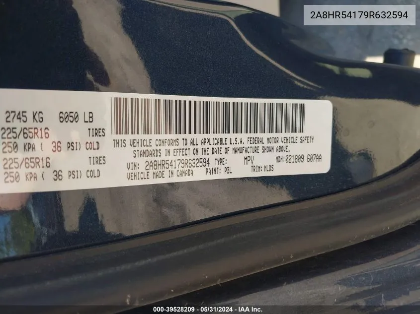 2A8HR54179R632594 2009 Chrysler Town & Country Touring