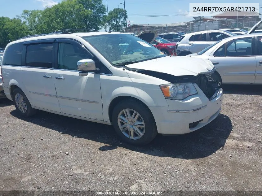 2010 Chrysler Town & Country New Limited VIN: 2A4RR7DX5AR421713 Lot: 39381665