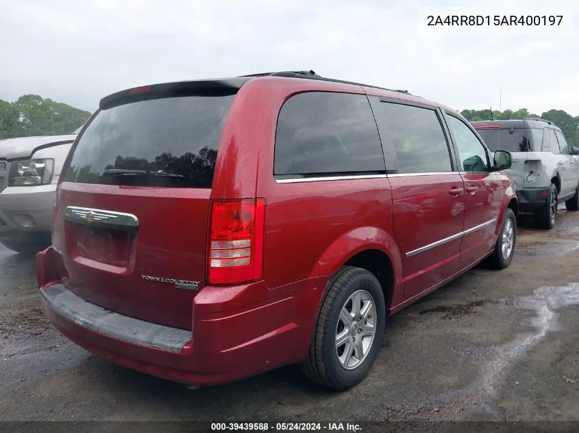 2010 Chrysler Town & Country Touring Plus VIN: 2A4RR8D15AR400197 Lot: 39439588