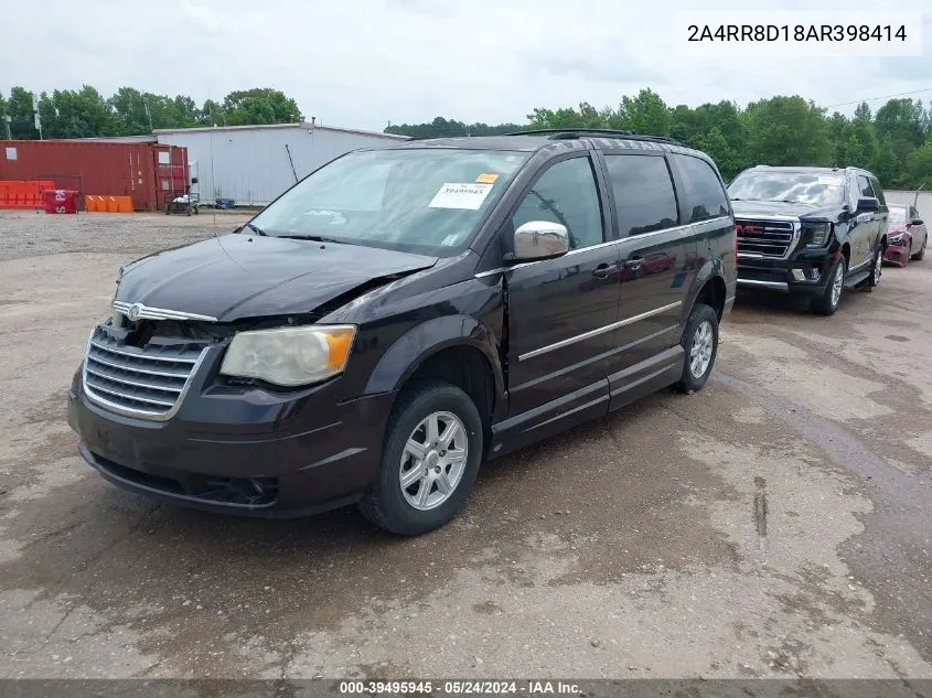 2A4RR8D18AR398414 2010 Chrysler Town & Country Touring Plus