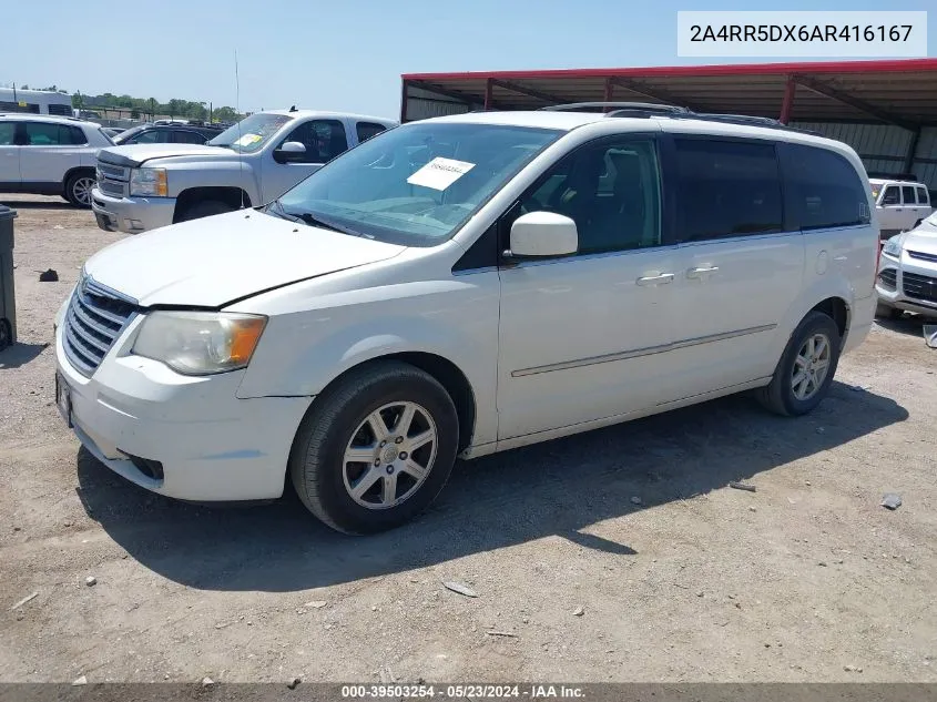 2010 Chrysler Town & Country Touring VIN: 2A4RR5DX6AR416167 Lot: 39503254