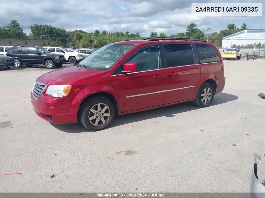 2010 Chrysler Town & Country Touring VIN: 2A4RR5D16AR109335 Lot: 40434859