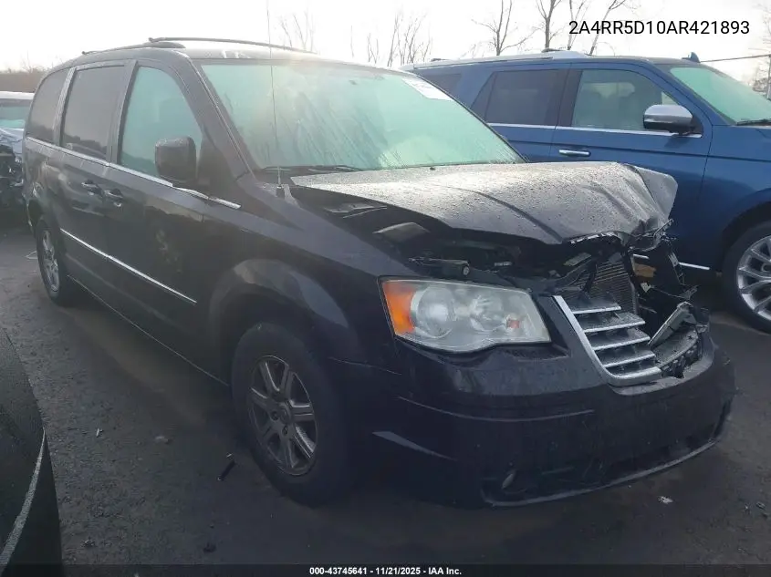 2A4RR5D10AR421893 2010 Chrysler Town & Country Touring