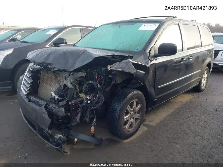 2A4RR5D10AR421893 2010 Chrysler Town & Country Touring