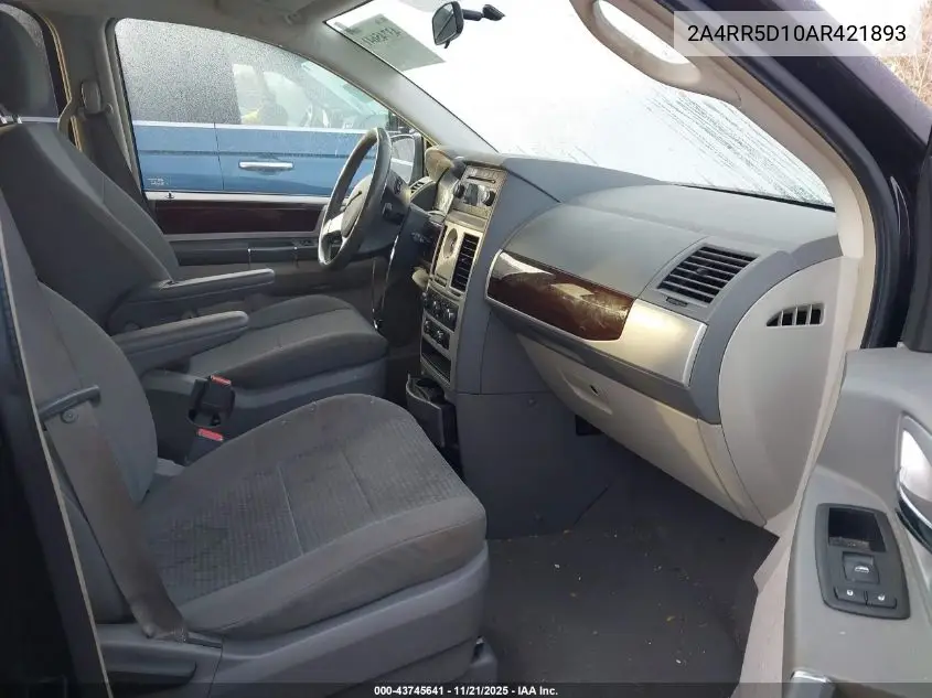 2A4RR5D10AR421893 2010 Chrysler Town & Country Touring