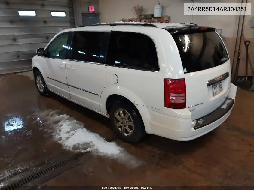 2A4RR5D14AR304351 2010 Chrysler Town & Country Touring