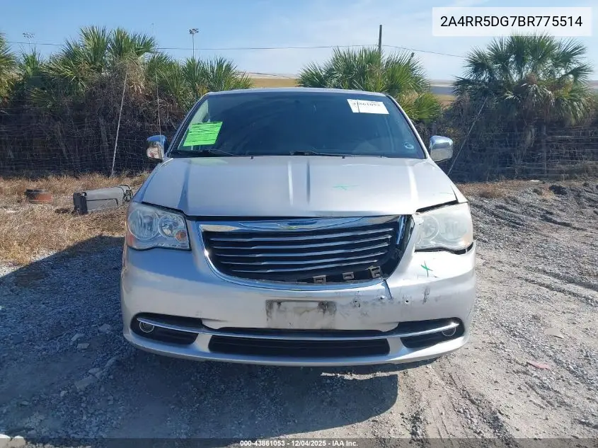 2A4RR5DG7BR775514 2011 Chrysler Town & Country Touring