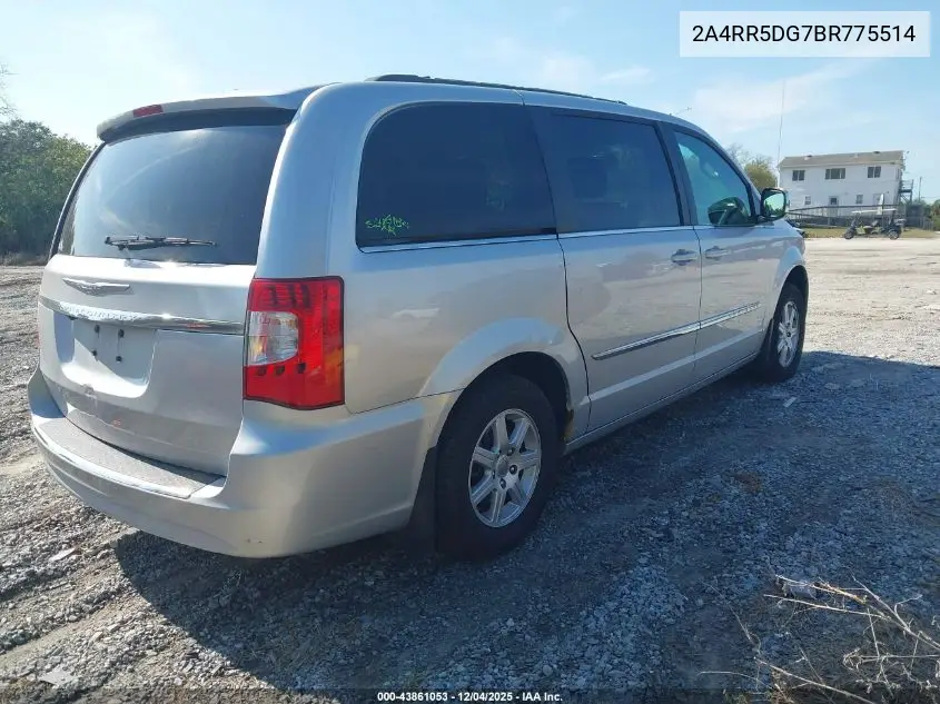 2A4RR5DG7BR775514 2011 Chrysler Town & Country Touring