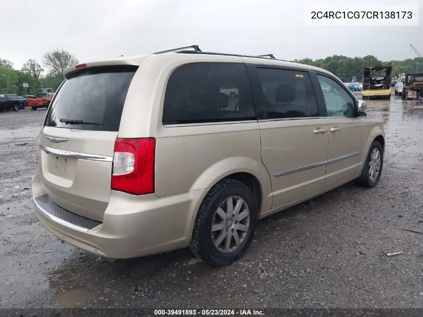 2012 Chrysler Town & Country Touring-L VIN: 2C4RC1CG7CR138173 Lot: 39491893